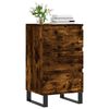 vidaXL Sideboard Smoked Oak 40x35x70 cm Engineered Wood
