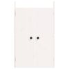vidaXL Outdoor Kitchen Doors 2 pcs White 50x9x82 cm Solid Wood Pine