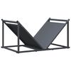 vidaXL Firewood Rack Anthracite 70x43x34.5 cm Cold-rolled steel