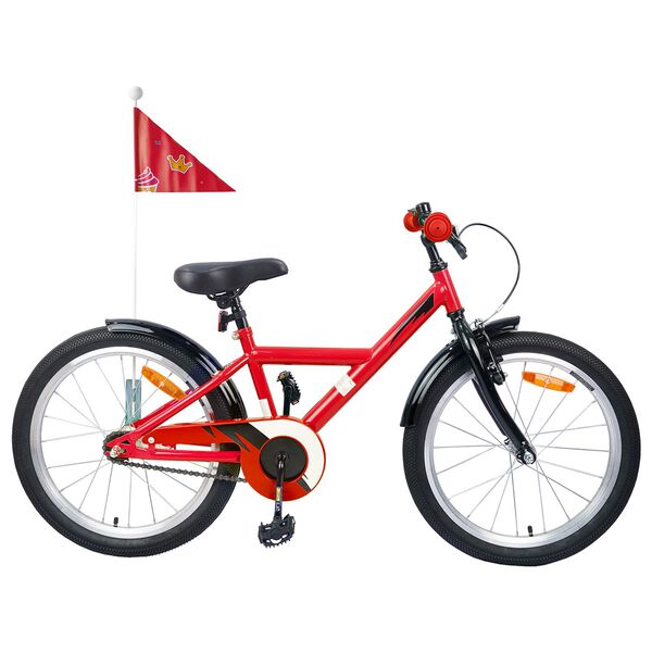 vidaXL Kids Bike 18'' for 5-7 Years Old Red