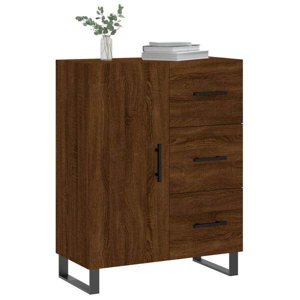 vidaXL Sideboard Brown Oak 69.5x34x90 cm Engineered Wood