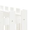 vidaXL Garden Raised Bed with Fence Design White 200x50x70 cm Solid Wood Pine