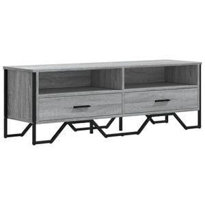 vidaXL TV Cabinet Grey Sonoma 122x34x41 cm Engineered Wood