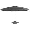 vidaXL Garden Parasol with Portable Base Anthracite