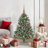 vidaXL Artificial Christmas Tree with 150 LEDs with Stand Green 120 cm