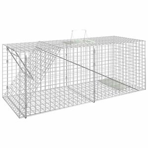 vidaXL Animal Trap 64.5x25x26.5 cm Galvanised Iron