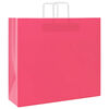 vidaXL Paper Bags 50 pcs with Handles Pink 54x15x49 cm