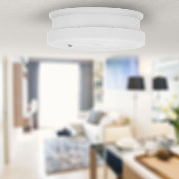 Smartwares 2-Pack Smoke Alarm Set 10x10x3.5 cm White