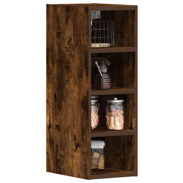 vidaXL Hanging Cabinet Riga Smoked Oak 20x29.5x60 cm Engineered Wood