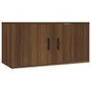 vidaXL 4 Piece TV Cabinet Set Brown Oak Engineered Wood