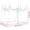 vidaXL Mosquito Net for Outdoor 220 Mesh Black 300x300x250 cm