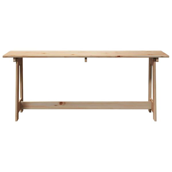 vidaXL Outdoor Bench Natural 119 x 47 x 35 cm Solid Pine Wood