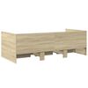 vidaXL Daybed with Drawers without Mattress Sonoma Oak 90x200 cm