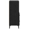 vidaXL Sideboard Black oak 34 x 34.5 x 90 cm Engineered wood