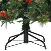 vidaXL Artificial Hinged Christmas Tree Green 240 cm PE and PVC