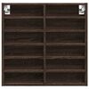 vidaXL Vitrine Cabinet Brown Oak 60x8.5x58 cm Engineered Wood