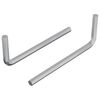 vidaXL Hex Key 2 pcs Silver 22 x 66 mm Steel