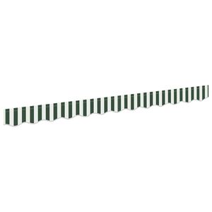 vidaXL Awning Valance Replacement Green and White 230 x 20 cm