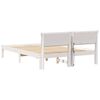 vidaXL Bed Frame with Headboard White 120 x 200 cm Solid Pine Wood