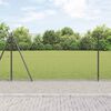 vidaXL Fence Post Grey 50 x 1.2 m (16 x 16 mm mesh) Steel and PVC