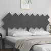 vidaXL Bed Headboard Grey 159.5x3x80.5 cm Solid Wood Pine