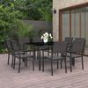vidaXL 9 Piece Outdoor Dining Set Steel