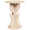 vidaXL Coffee Table Natural 39.5 x 39.5 x 53.5 cm Solid pine wood