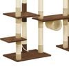 vidaXL Cat Tree with Sisal Scratching Posts Brown 234 cm