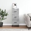 vidaXL Sideboard Concrete Grey 34.5x34x90 cm Engineered Wood