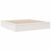 vidaXL Bed with Mattress White 200x200 cm Solid Wood Pine