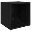 vidaXL TV Cabinet Set Wall-mounted 8 pcs Black Oak Engineered Wood