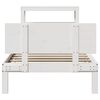 vidaXL Bed Frame with Headboard without Mattress White 90x200 cm