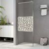 vidaXL Shower screens Silver 140 x 195 cm Glass and Aluminium