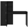 vidaXL Desk 2 pcs Black Oak