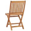 vidaXL Folding Garden Chairs 8 pcs Solid Teak Wood