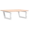 vidaXL Basin Shelf Wall Mounted Steel and Solid Wood Oak
