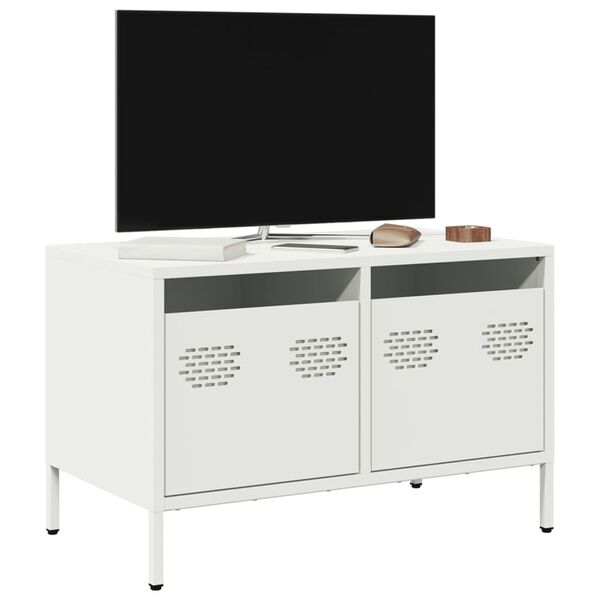 vidaXL TV Cabinet White 68x39x43.5 cm Cold-rolled Steel