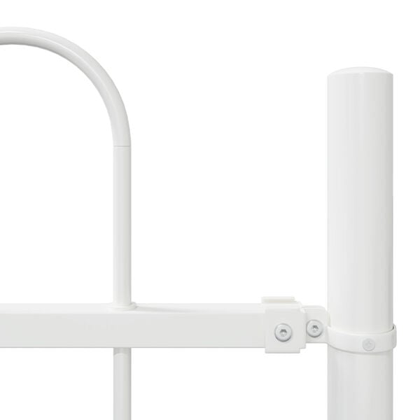 vidaXL Garden Fence White 1.7 x 0.8 m Powder-coated Steel