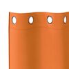 vidaXL Blackout Curtains with Rings 2 pcs Bright Orange 140 x 140 cm