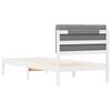 vidaXL Bed Frame with Upholstered Headboard Light Grey 90 x 190 cm