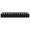 vidaXL Bed Frame without Mattress Black Solid Wood 75x190 cm Small Single