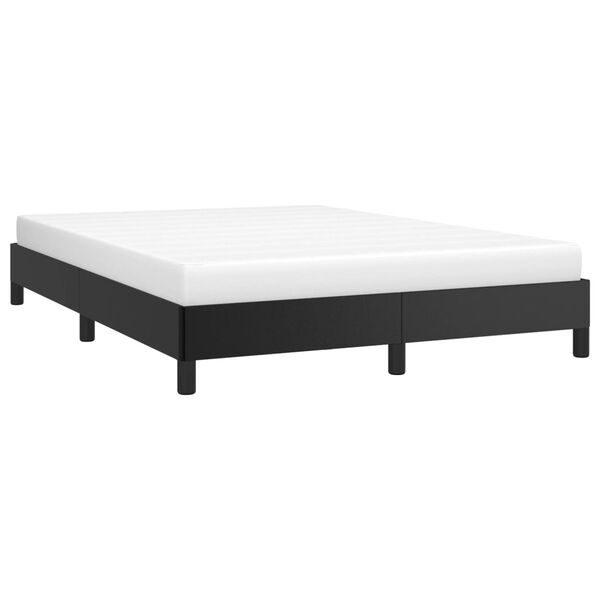 vidaXL Bed Frame without Mattress Black 135x190 cm Double Double Faux Leather
