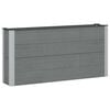 vidaXL Garden Raised Bed Grey 150 x 30 x 72 cm alu.