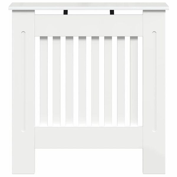vidaXL Radiator Cover High Gloss White 78 x 19 x 81.5 cm