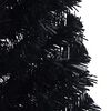 vidaXL Artificial Pre-lit Christmas Tree Black 120 cm PVC