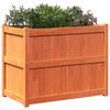 vidaXL Garden Planter Wax Brown 90x50x70 cm Solid Wood Pine