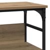 vidaXL Console Table Artisan oak 100 x 32 x 75 cm Engineered wood