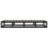 vidaXL Bed Frame without Mattress Black 75x190 cm Small Single Solid Wood