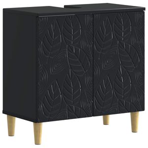 vidaXL Bathroom Sink Cabinet DELFT Black 59.5 x 31.5x 59 cm