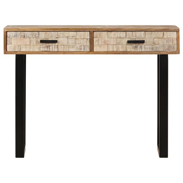 vidaXL Console Table 100x30x75 cm Solid Mango Wood